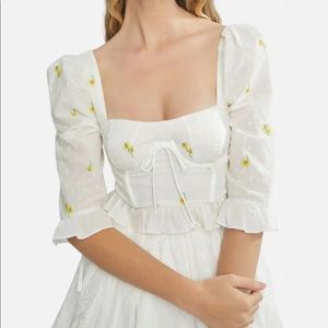 For Love & Lemons abby blouse size S